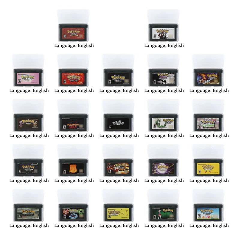 

32 Bit Video Game Cartridge Console Card Pokemonn Series 2 English Language