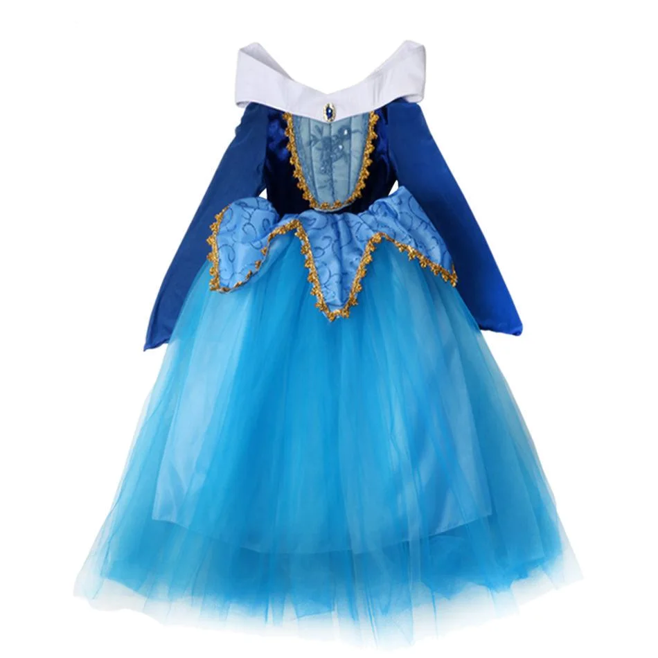 Blue Sleeping Beauty Cosplay Costume (1)