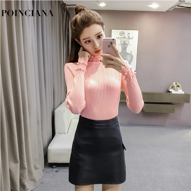 high neck sweater outfit