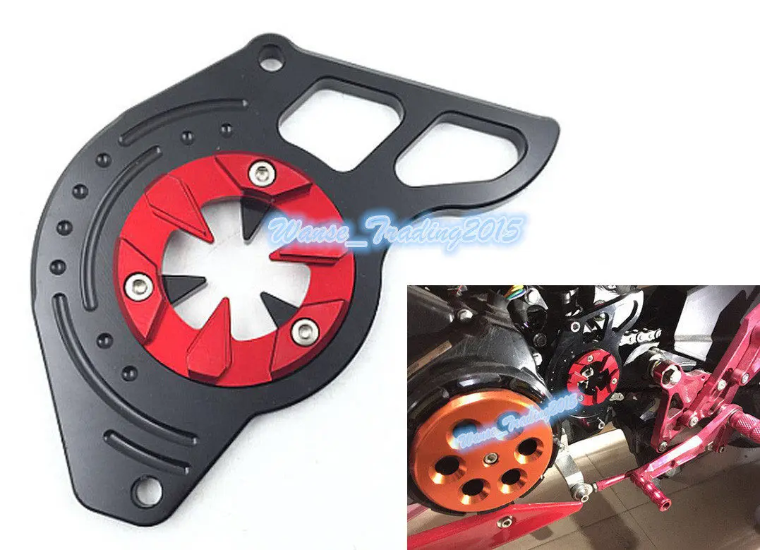 Front Sprocket Chain Guard Cover Panel Protector Left Engine Aluminum