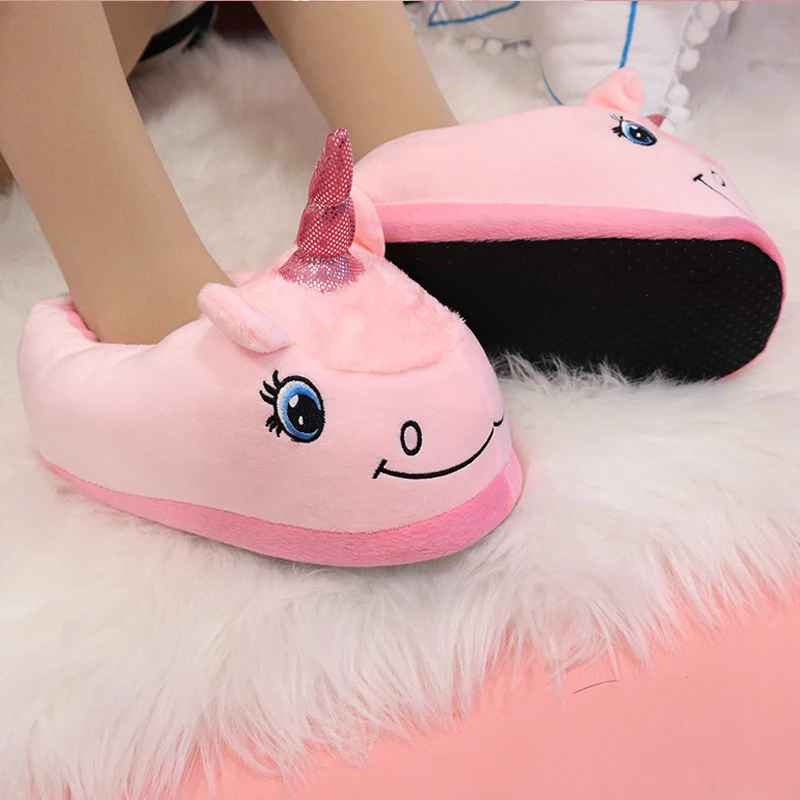 unicorn house slippers