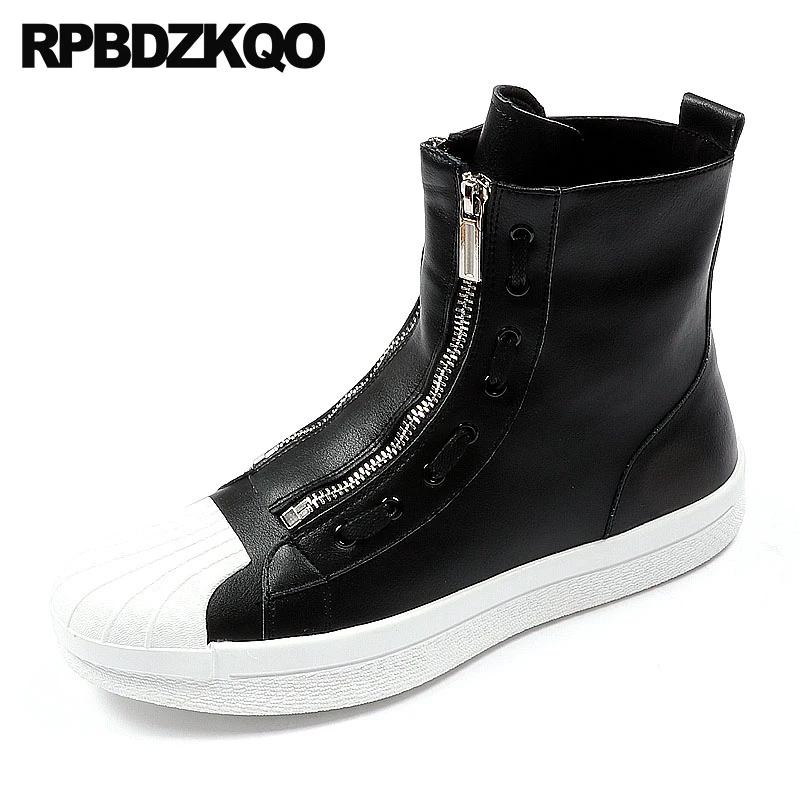 white boots with black sole