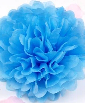 10PCS Handmade 6''(15CM) Tissue Paper Pom Poms Paper Flower Ball Pompom For Home Garden Wedding Birthday&Wedding Car Decoration 