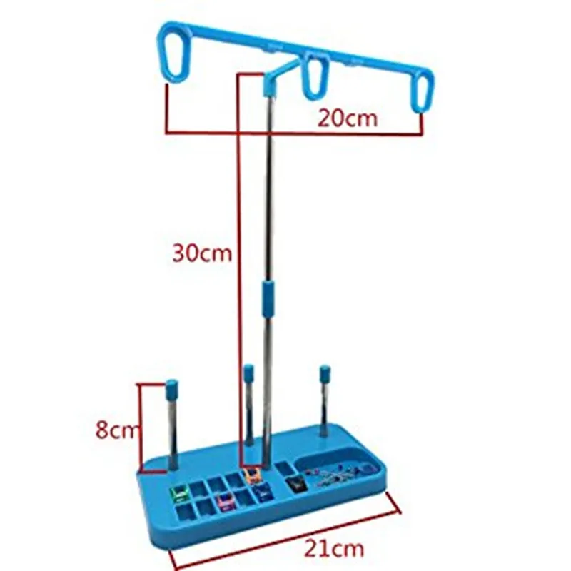 Швейная стойка для ниток, регулируемый держатель из 3 нитей, многоцветная опционально(розовый) 5BB5059
