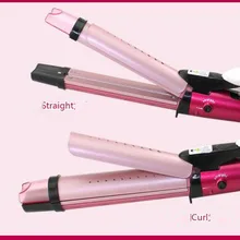 Кудрявые устройство для волос 2в1 электрические кудрявые волосы весы для завивки сухая влажная двойная катушка выпрямитель Парикмахерская красота для женщин