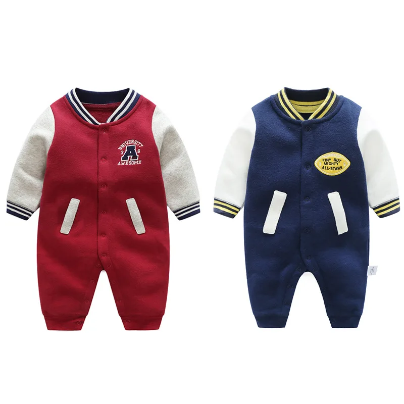 2019 New Boys And Girls Baseball Wardrobe Baby Jumpsuit Baby