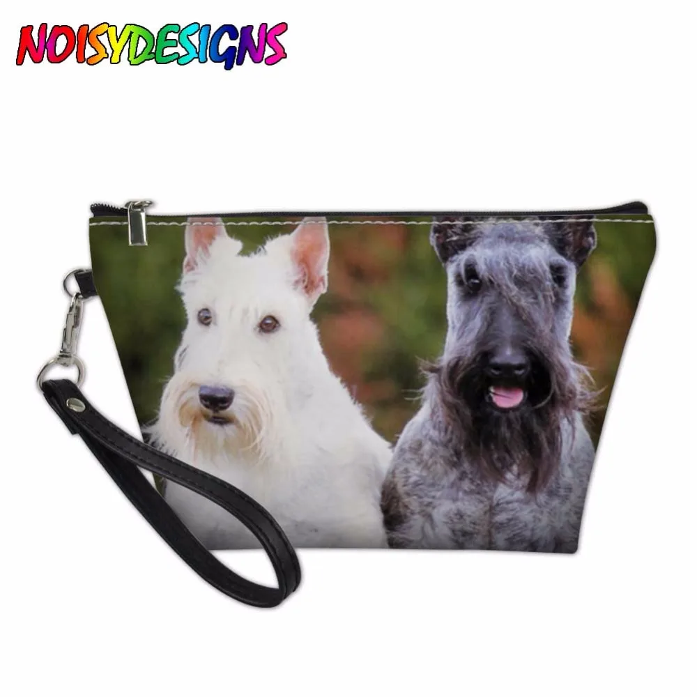 

Animals Scotty dogs Pattern Makeup Bags for Girls Storage Bag Pencil Case Women Cosmetic Cases Clutch Tote Bolsa Feminina