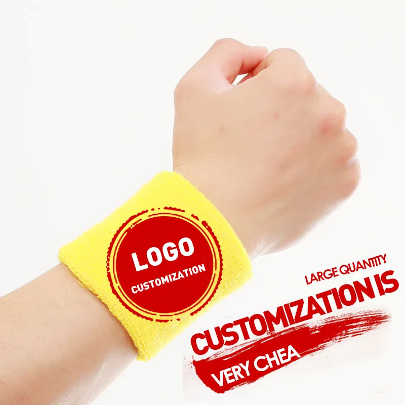 Браслет для пота хлопок полотенце эластичная пряжа поддержки запястья мужчин