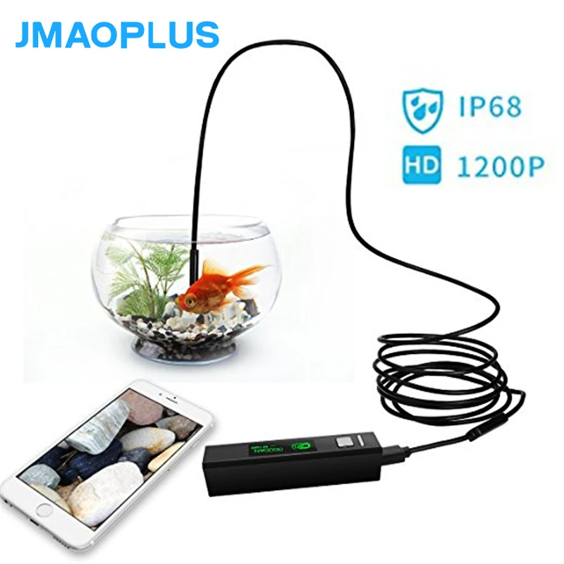 

8mm Endoscope 10m 1200p Iphone Camera Wifi Snake Cam Borescope Camera Borescope IOS Endoscope For Iphone