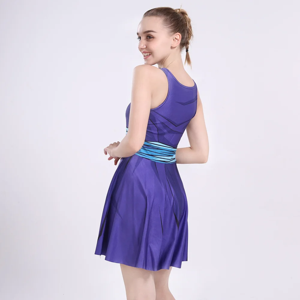 Женское платье аниме косплей для драконов мяч 5 стиль DIY Детская теннисная юбка Плетеный жилет эластичные большого размера платье для
