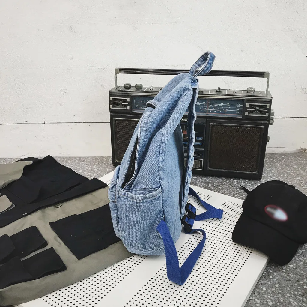 Рюкзак Aelicy Denim для мальчиков вместительный винтажный холщовый рюкзак на плечо