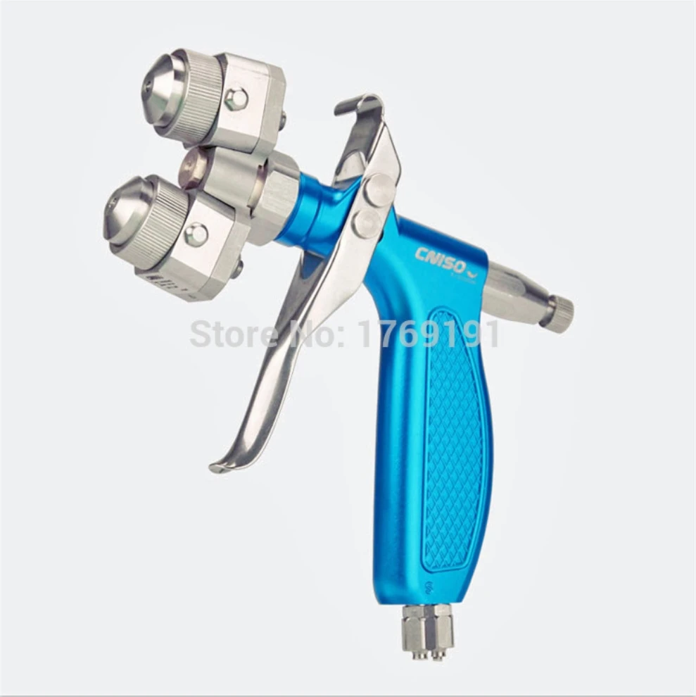 

Double nozzle spray gun Chrome Anti-Corrosion Spray Gun 316 Stainless Steel Anti-Acid Manual Type Spray Gun for Chrome(H-S2-C2)
