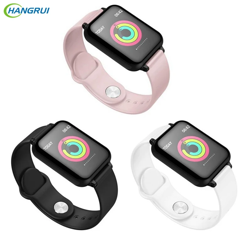 

New B57 Women Color Screen Smart Watch Heart Rate Blood Pressure Monitor For iphone IOS Android Sport Waterproof Smart Bracelet