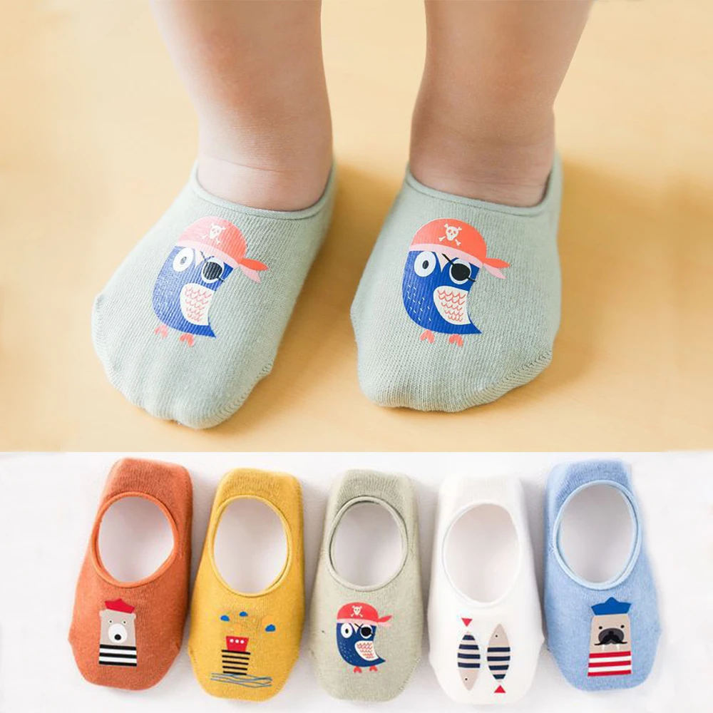 5 пар/партия детей с антискользящим покрытием; зимняя носки-тапочки хлопоковый для новорожденных малышей носки для маленьких мальчиков носки для девочек стильная футболка с изображением персонажей видеоигр обувь для малышей с изображением животных