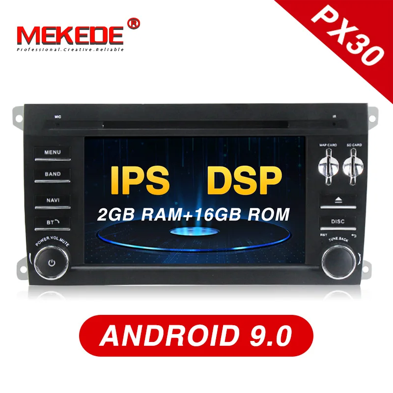 Mekede " 2din android 9,0 умный автомобильный dvd-плеер gps-навигация для Porsche Cayenne 2003-2010 с DSP ips экраном Автомагнитола