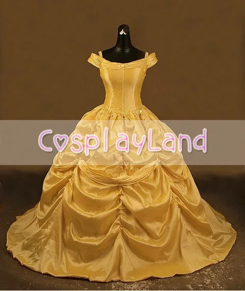 

Beauty and the Beast Belle Adult Cosplay Costume Gown Princess Dress for Women Custom Made Halloween Belle Princess Costume