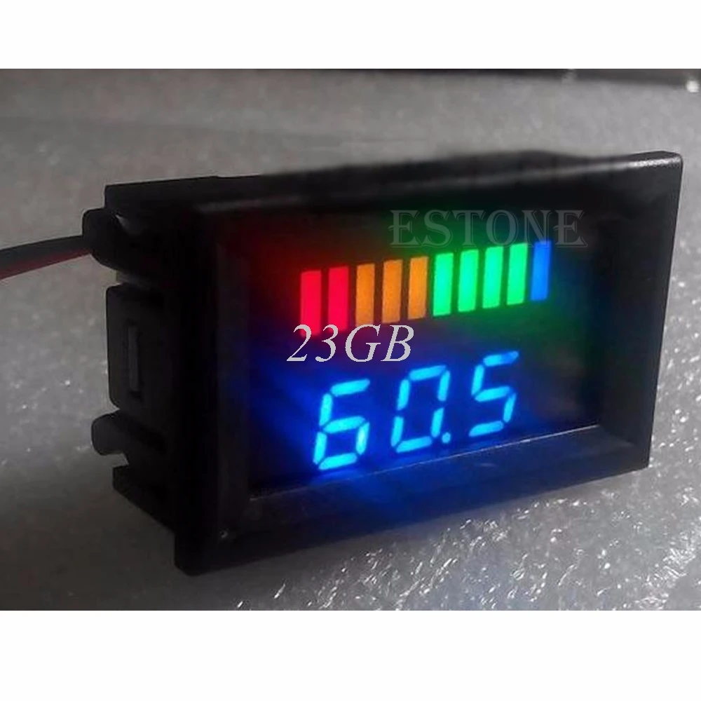

Acid lead batteries indicator Battery capacity LED Tester voltmeter 12v APR03_17