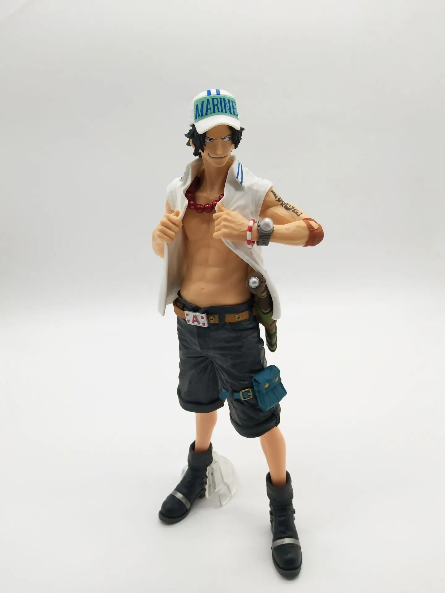 One Piece KOF Ace King of Artist The Portgas D Ace Marine Ver. PVC