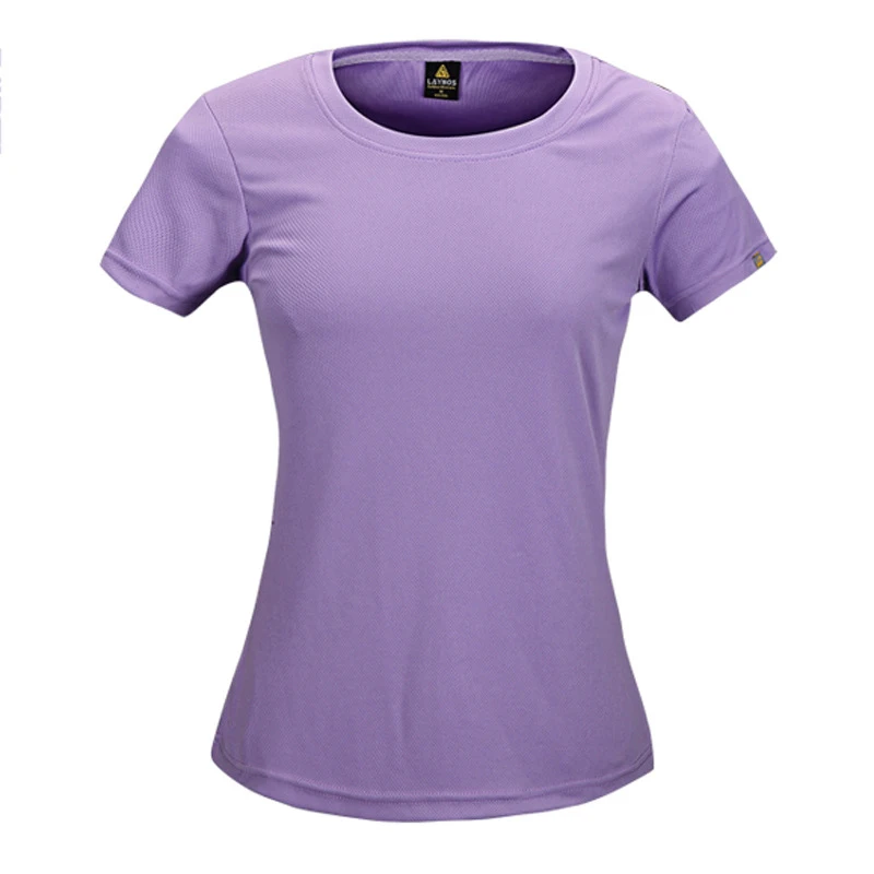 Summer Ladies Breathable Outdoor Camping T shirts Quick Dry Cycling