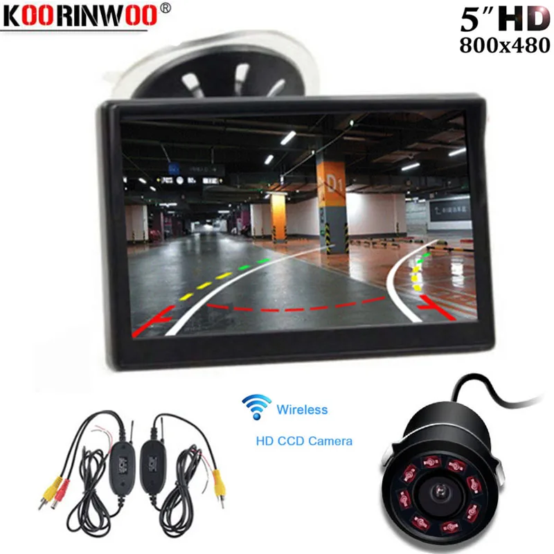 Koorinwoo Wireless Car Intelligent Dynamic Trajectory Moving Guide font b Parking b font Line Rear View