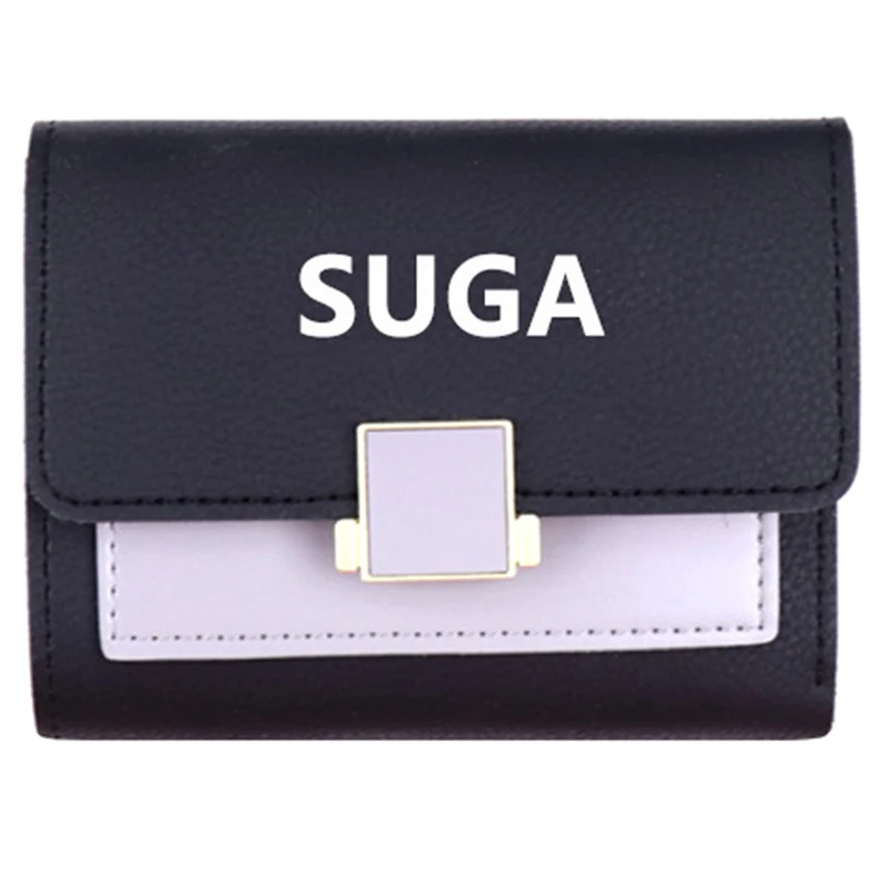 BTS Wallet New Fashion BTS Wallet Kpop Short Zipper Card Wallet Girl