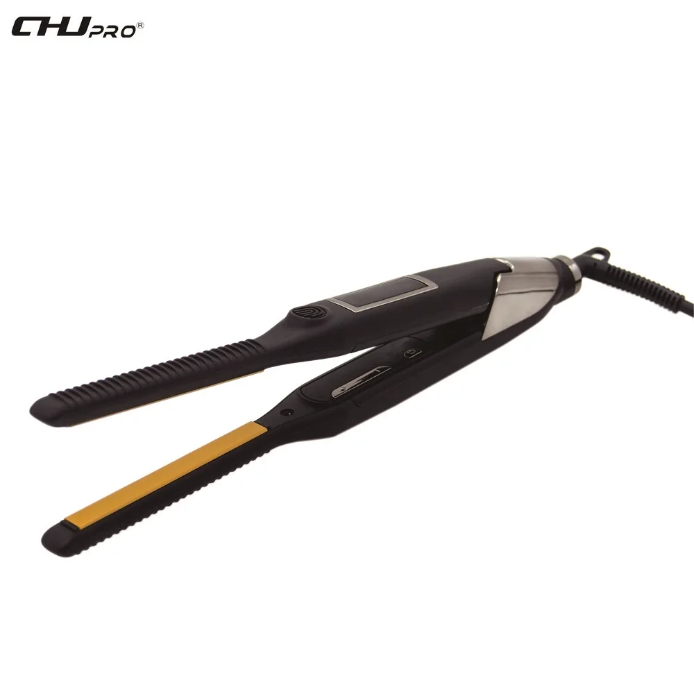 CHJ 2 в 1 Керамический выпрямитель для волос 1 см ЖК-дисплей утюжок для волос MCH нагреватель Профессиональный Выпрямитель для салона