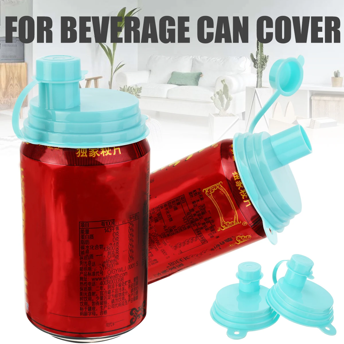 2pcs Reusable Soda Can Cap Plastic Beer Bottle Top Cover Drinking Beverage Corkscrew Lid Mayitr