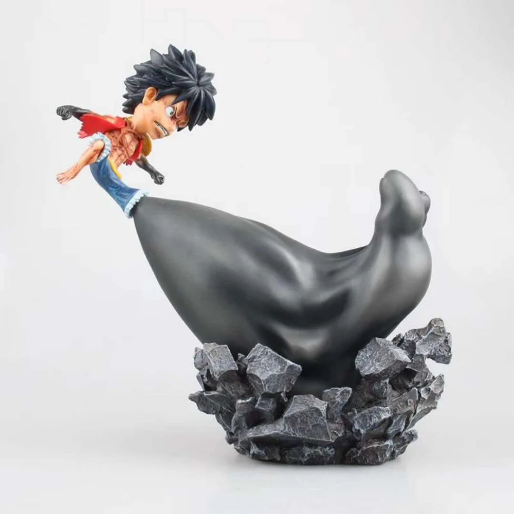 

25cm Anime One Piece Monkey D Luffy Battle Ver Big Foot PVC Action Figure Collection Toy Gift