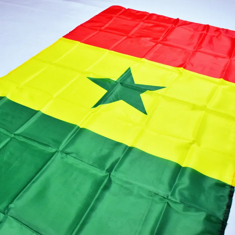 Сенегальский флаг 90*150 см Баннер висящий национальный флаг для встречи, парада, вечерние. Висячие, украшения