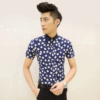 

Men's Shirts Short Sleeved Shirt Wholesale Printing Lapel men fashion shirt men 2019 white shirt short sleeve shirt