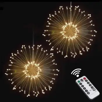 

120 LED Starry String battery firework lights 8 modes Fairy Micro LED Copper Wire for Party Christmas Wedding holiday decor