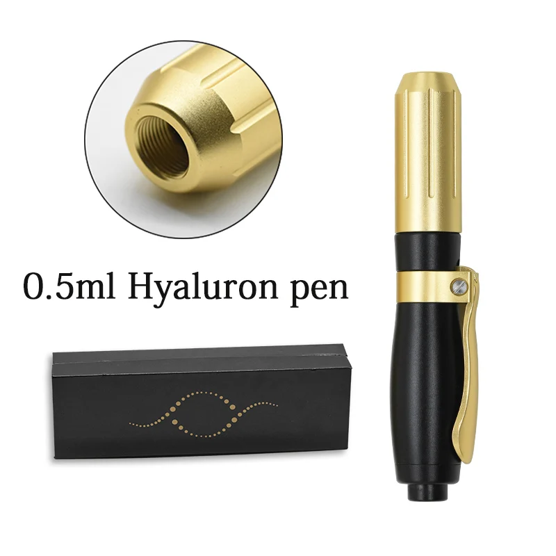 0,3 мл/0,5 мл гиалуроновая ручка с 5 шт. шприц не игла гиалурон кислотные Пистолеты для красоты прибор для ухода за кожей против морщин губ лифтинг - Номер модели: 0.5ml black pen