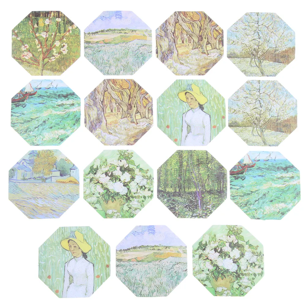 45 шт./лот Meet Van Gogh Мини бумажные наклейки украшения Diy альбом дневник Скрапбукинг
