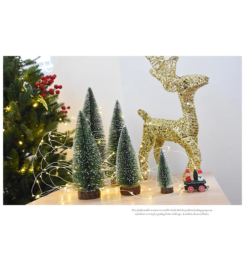 4 Размеры мини Рождество дерево палку белый кедр Desktop Малый Рождество елка украшения для XAMS детей Домашний Декор Детский подарок