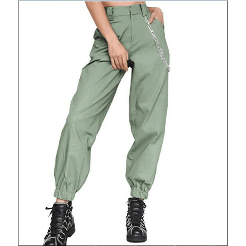

New Women's High Waist Zipper Pants Pure Color Pocket Harem Pants Ladies Fashion Casual Trousers Go Out Wear Summer