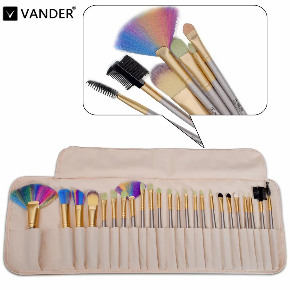 Vanderlife Pro 24/32pcs Makeup Brushes Set Powder Foundation Eyeshadow Make Up Brushes Cosmetics Soft Synthetic Hair With Bag Vanderlife Pro 24/32pcs Makeup Brushes Set Powder Foundation Eyeshadow Make Up Brushes Cosmetics Soft Synthetic Hair With Bag
