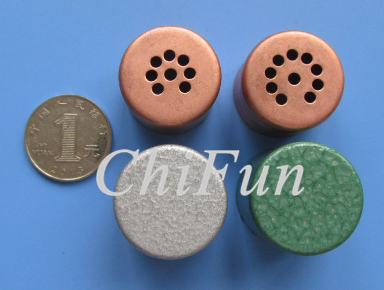 

2 sets / Small signal transformer with iron plated copper, shielding round paint iron cover, pull cattle cover two colors