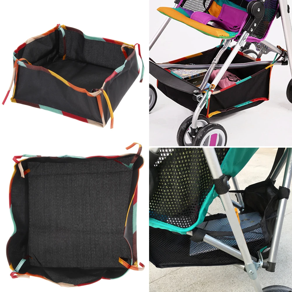 Universal Baby Stroller Bottom Hanging Bag Large Capacity Trolley Pram