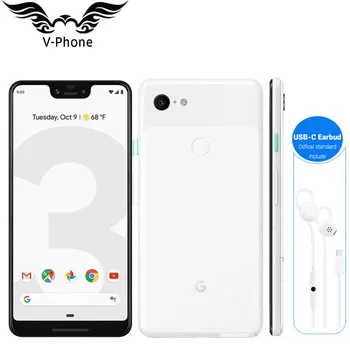 Перейти на Алиэкспресс и купить 6,3 дюймов Google Pixel 3 XL 4 ГБ 128 Гб мобильный телефон NFC Snapdragon 845 Android 9 Google pixel XL 3 совершенно новый оригинальный смартфон