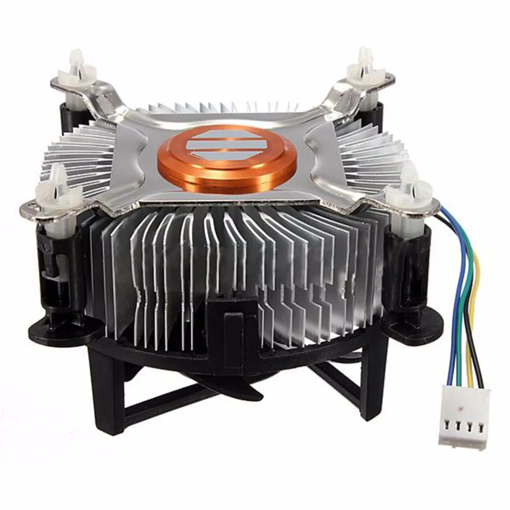 

Newest High Quality Aluminum Material CPU Cooling Fan Cooler For Computer PC Quiet Silent Cooling Fan For 775/1155/1156