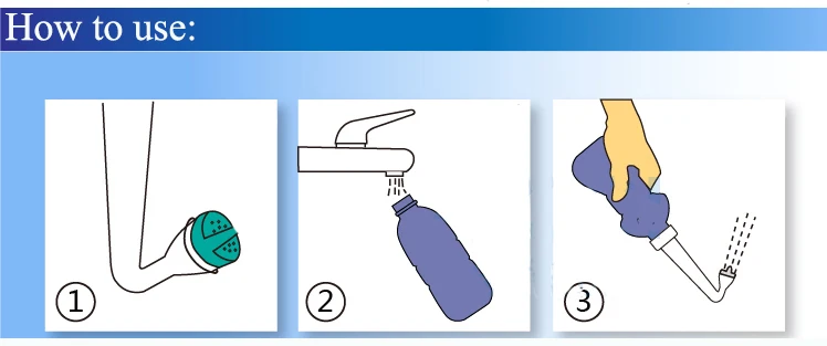 400ml LEKANG Protable ABS Manual Operation Bidet For Man Women Kids Cleaning Device