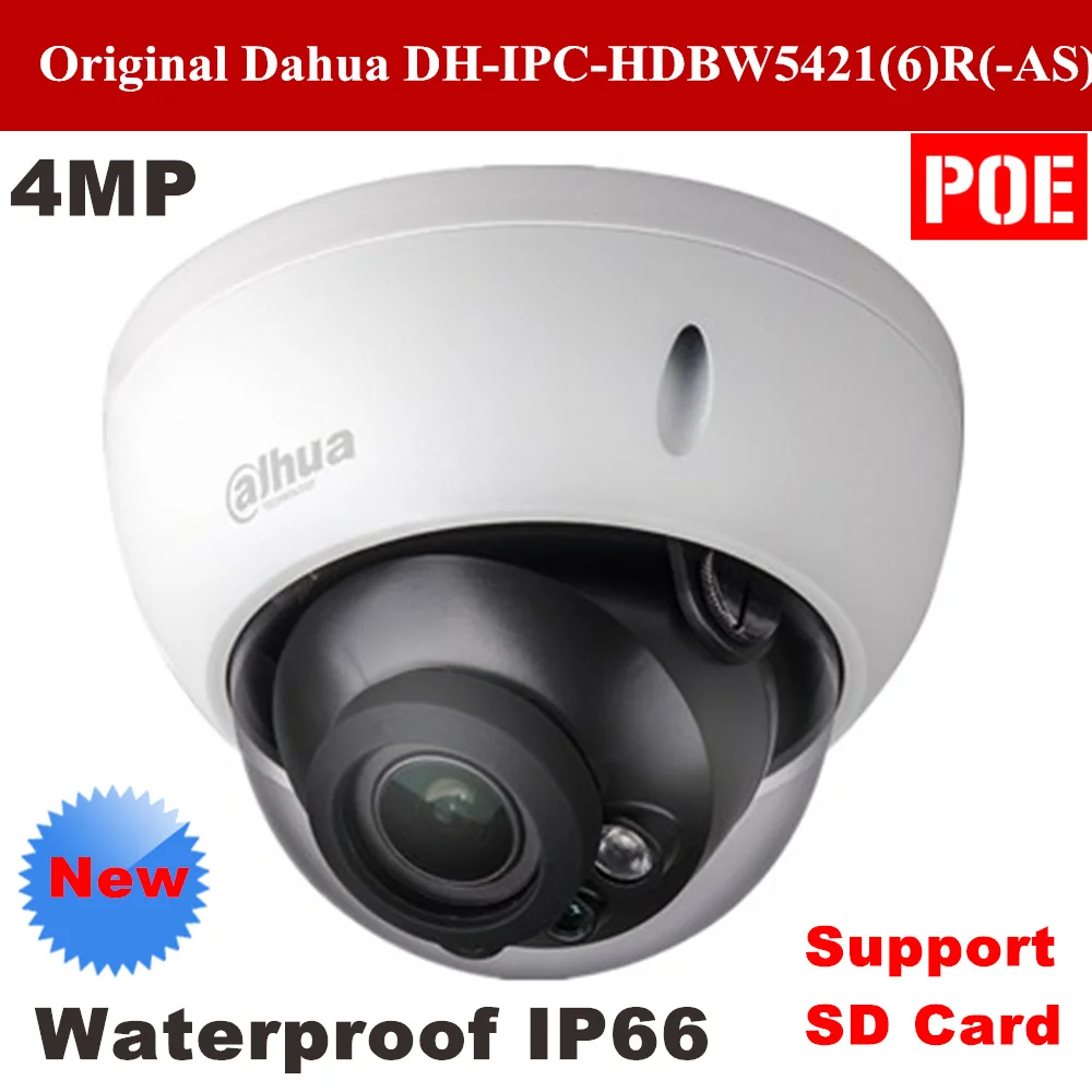 Dahua DH IPC HDBW5421R IR Full HD 4MP Network Vandal proof Dome IP Camera Support POE
