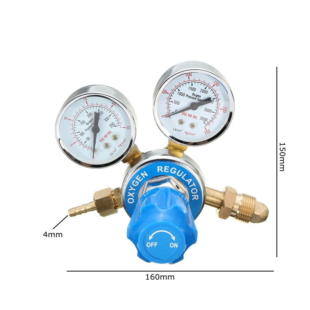 1 шт. газовый редуктор давления клапан из латуни кислородный регулятор сварочный фонарь для резки