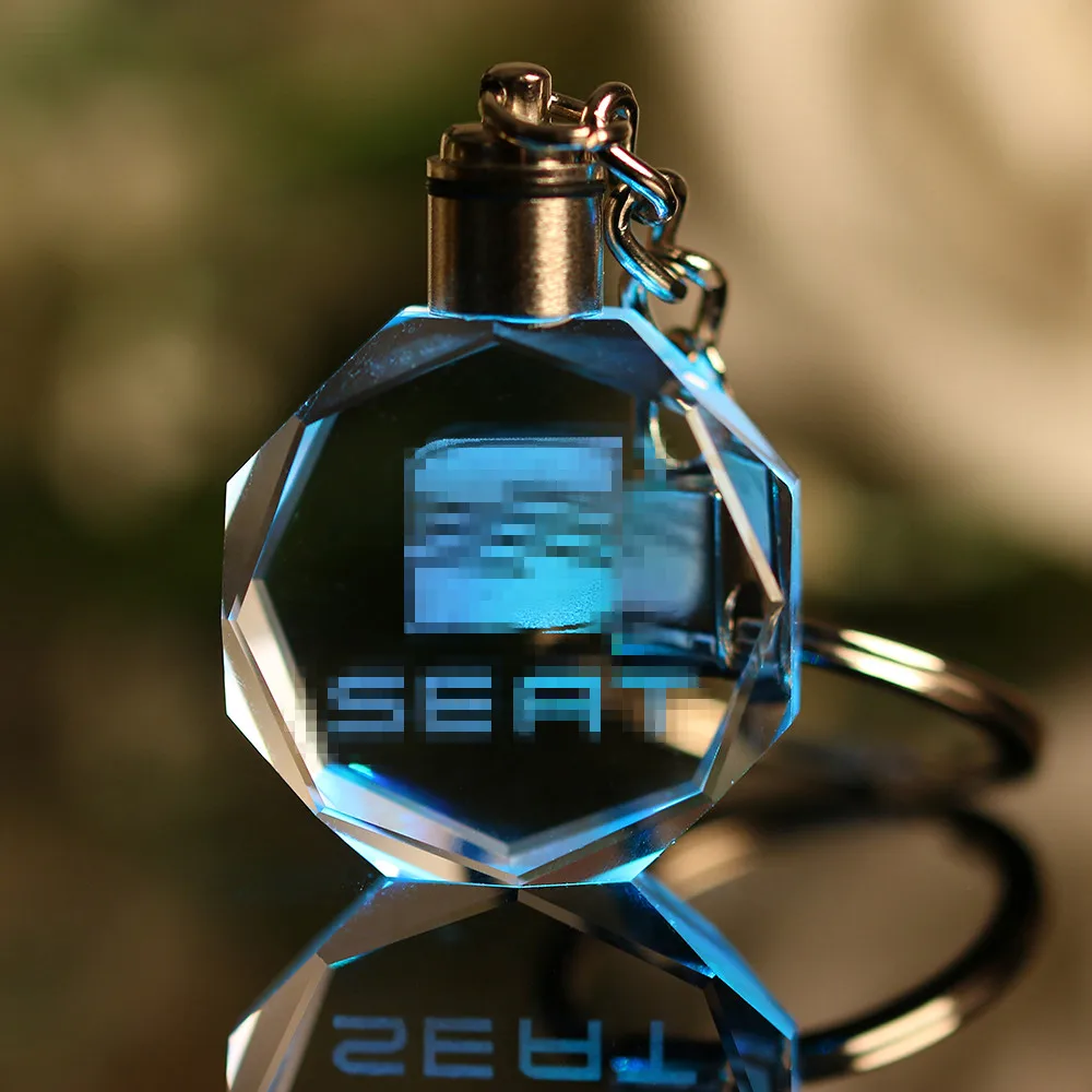Cristal Logotipo de cadena de luz Led de pared Llavero regalo de recuerdo de estilo Chaveiros personalizado Llaveros Llavero Cristal Logotipo de cadena de luz Led de pared Llavero regalo de recuerdo de estilo Chaveiros personalizado Llaveros Llavero