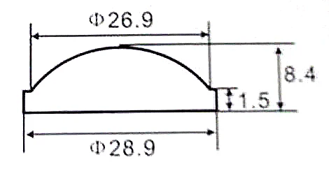 Комплект из 2 предметов, 18, 20, 22, 23-25 28 мм 29, маленького размера, круглой формы с диаметром 32 мм 34 36 37,5 42-45 47,5 50 мм полиметилметакрилатные линзы Q5 T6 L2 зум масштабируемый светодиодный фонарик налобный фонарь