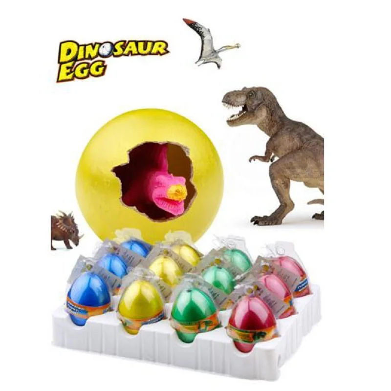 4pc/Set Magic Hatch Dinosaurs Egg Cartoon Toys Add Water Breeding Grow Process Pets Egg Juguetes