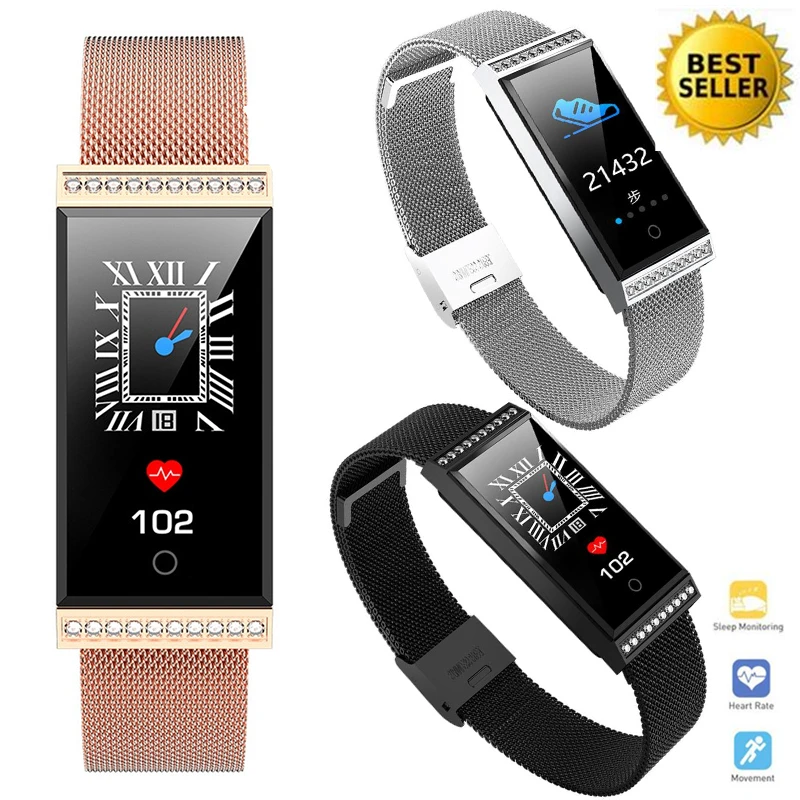 

Fasion Lady Smartwatch Waterproof IP68 Bluetooth Camera Finess Sleep Tracker Heart Rate Monitor Calories Smart Sport Watch Woman