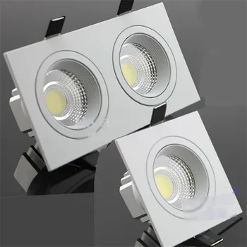 

Wholesale Square LED COB Downlight 10W/20W LED Recessed Ceiling Down light led cob Spot Light Dimmable LED Downlight COB