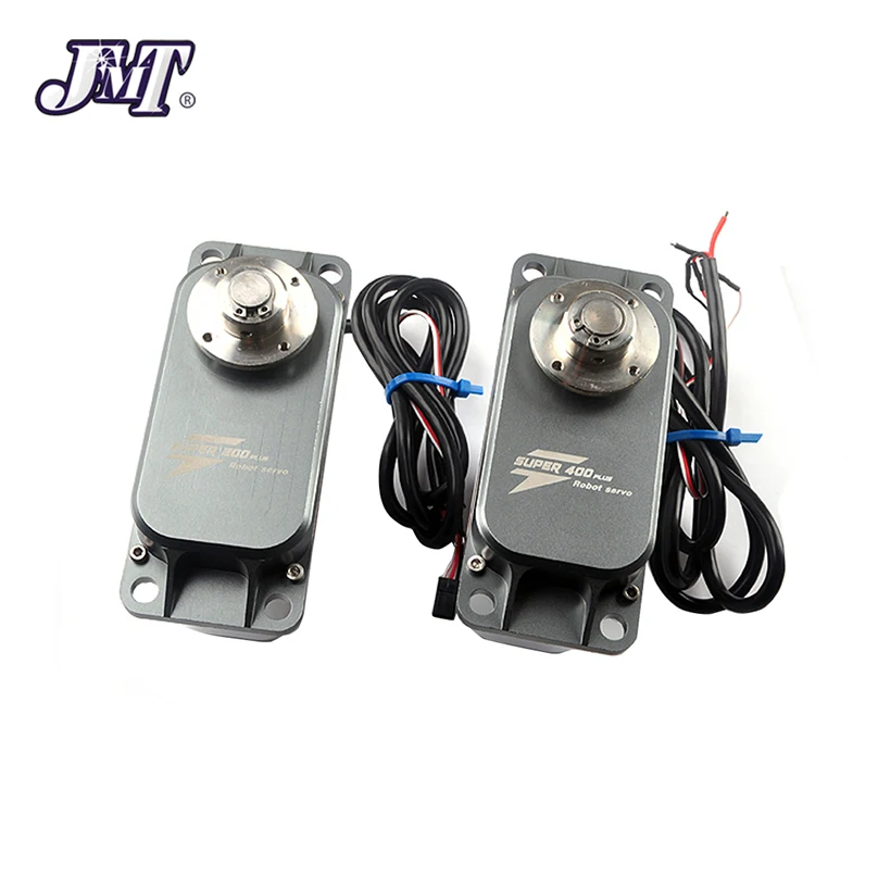 Billig JMT 400 kg 200 kg Hohe Drehmoment Metall Gebürstet Servo Lenkgetriebe Geeignet für 12 v 24 v große Roboter Arm DIY Modelle UAV