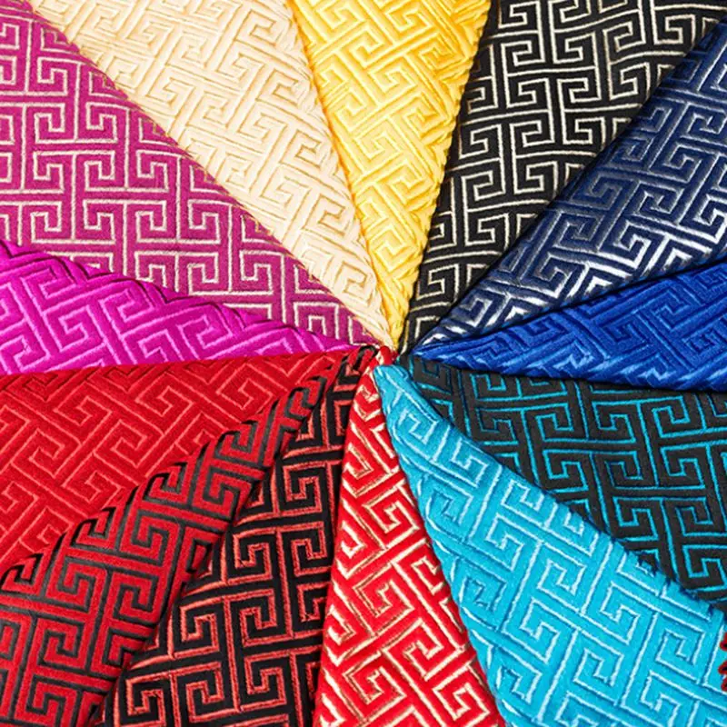 Парча жаккардовая ткань для сумки и DIY ручной работы материалы искусственный шелк атласная ткань поставщик A12